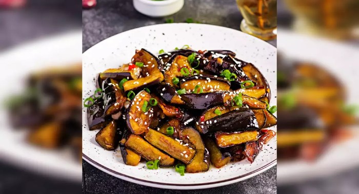 Eggplant with garlic sauce recipe