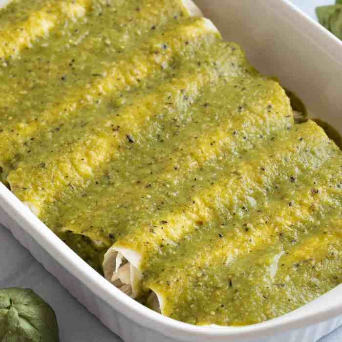 Chicken enchiladas recipe green sauce