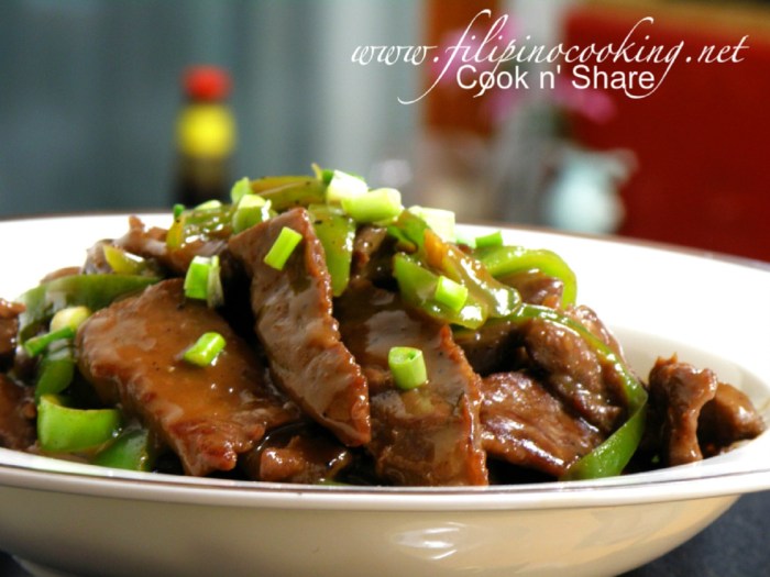 Beef w/ oyster sauce recipe