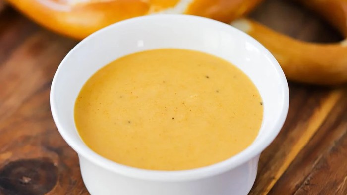 Cheese beer sauce dip