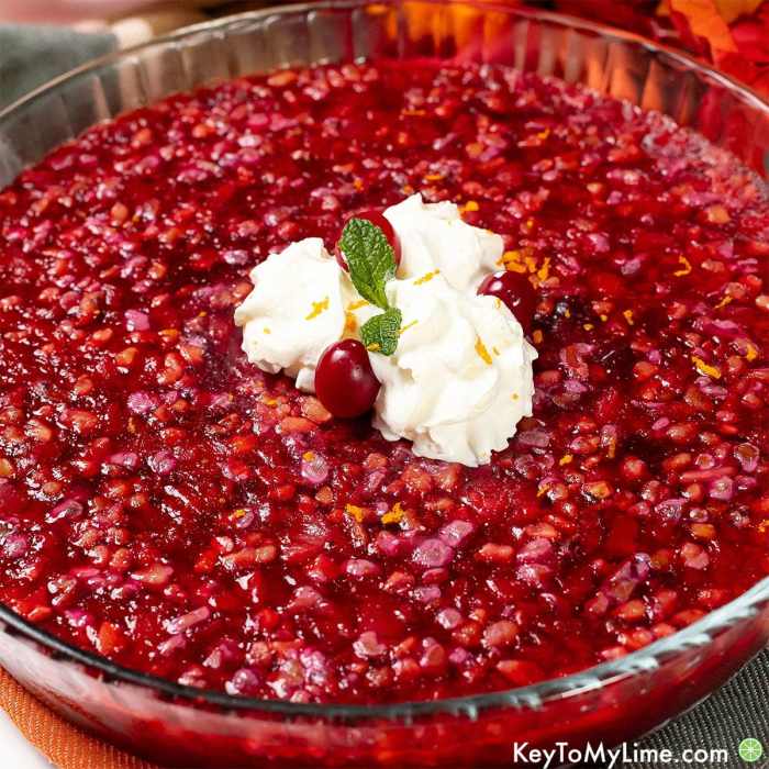 Cranberry salad jello recipe holiday jell dish amazing