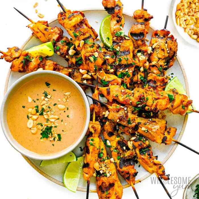 Chicken satay peanut sauce recipe thai